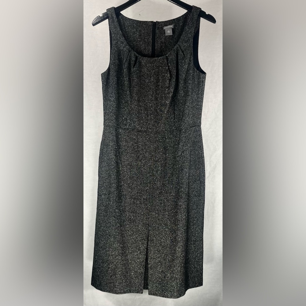 Ann Taylor Gray Strapless Dress